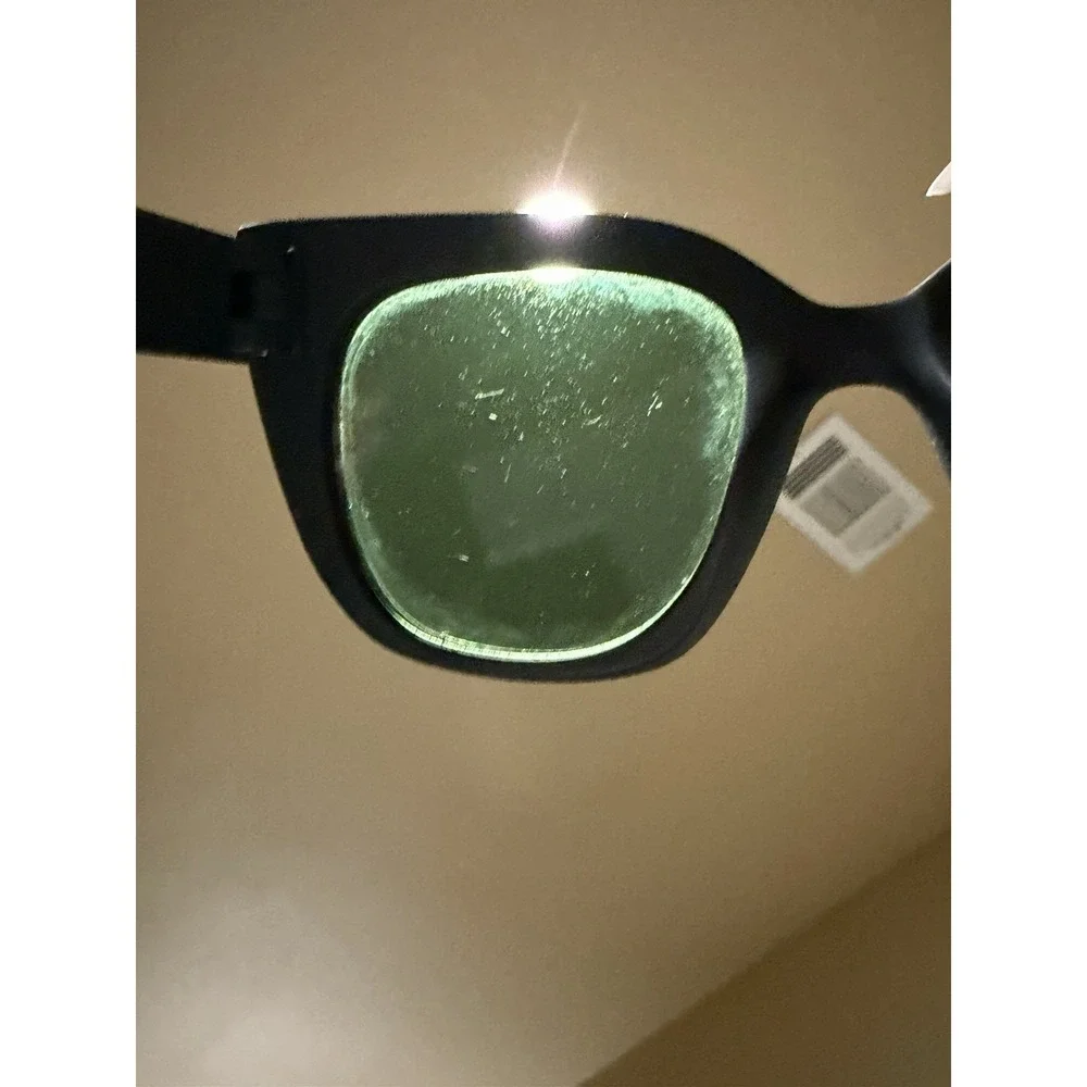 Toms Sydney Black Traveler Collection Sunglasses, Black / Green (Scuffs) #61